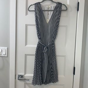 Black and white dress.